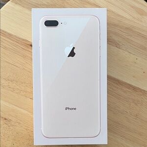Unlocked Apple iPhone 8plus in Rose Gold and White Glass Back